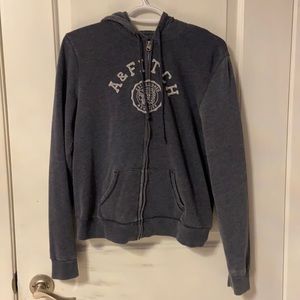 Abercrombie & Fitch Embroidered Zip-Up Hoodie